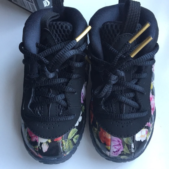 🌸Nike Little Posite "Floral" Toddler Sneakers - Picture 4 of 5